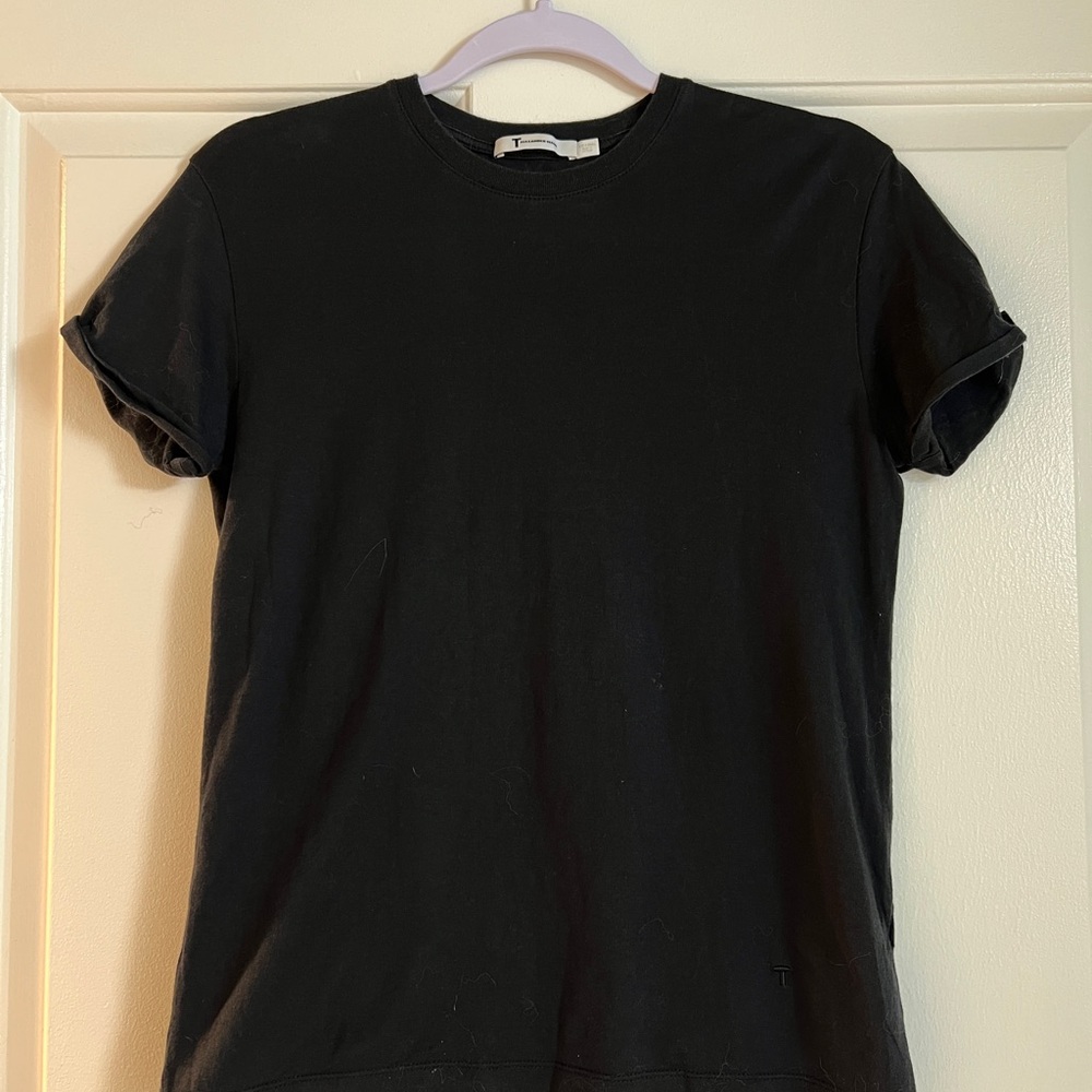 T by Alexander Wang Set of 2 T-Shirts-Black & White